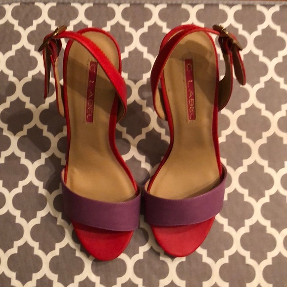 C. LABEL. HEEL SANDALS - Picture 1 of 5